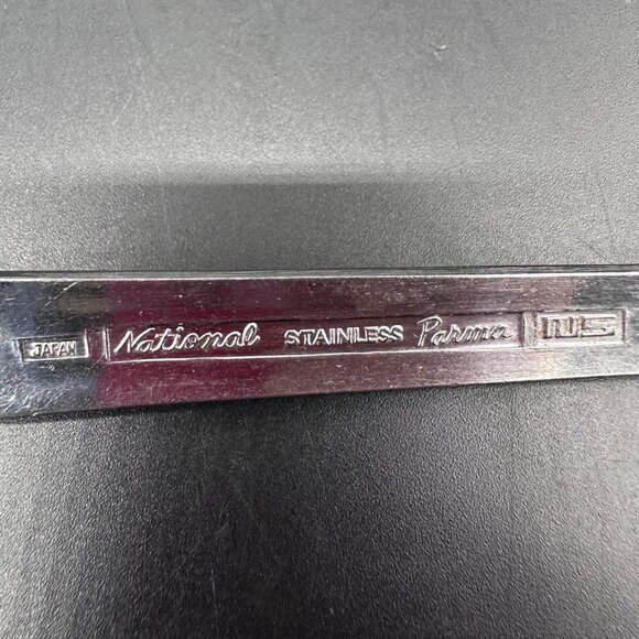 Vtg Tablespoons National Stainless Parma Japan Floral Mid Century Rose Floral - Picture 5 of 10